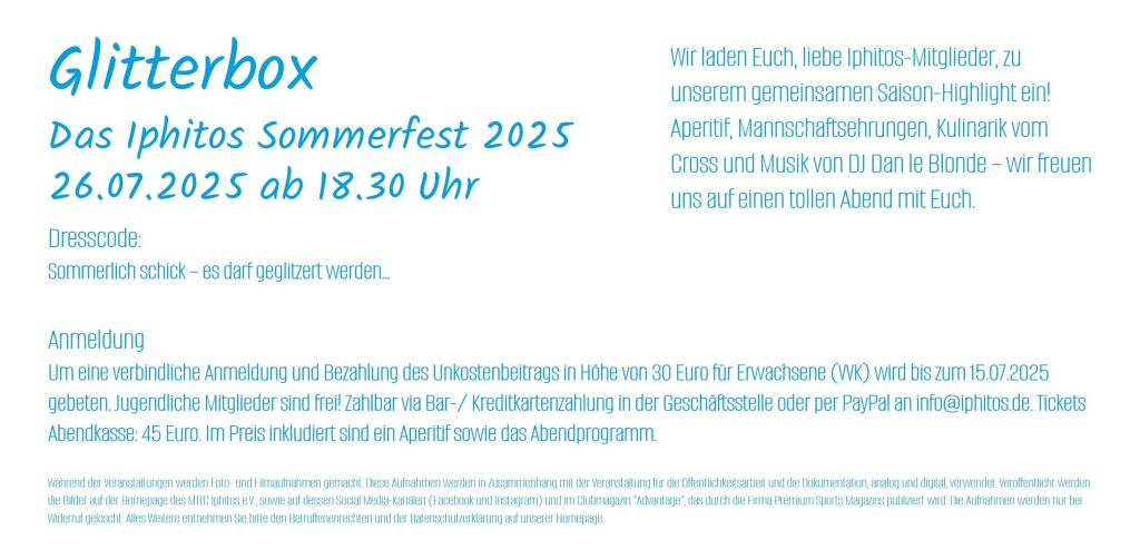 Glitterbox Einladung