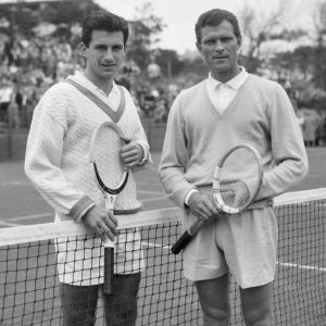 Ashley Cooper und Budge Patty 1958